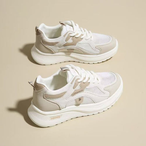 Damen Sportliche Sneakers mit atmungsaktiver Netzstruktur und rutschfester Sohle EB