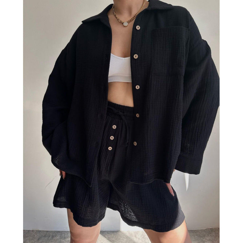 Damen modische und lässige Shirtjacke EB