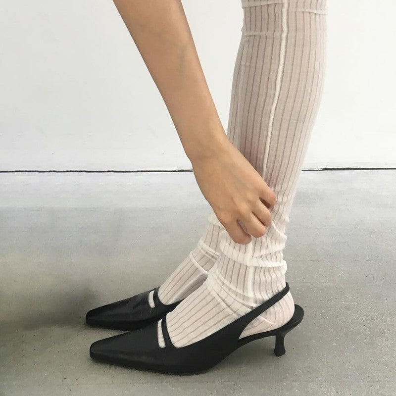 Damen Sling-Pumps mit eleganter Absatzgestaltung und modischem Detail EB