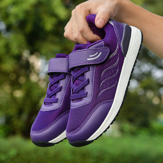 Damen Sportliche Sneakers mit verstellbarem Klettverschluss und atmungsaktiver Oberflächenstruktur EB