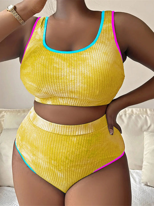 Damen Sportiv geschnittenes Bikini-Set EB