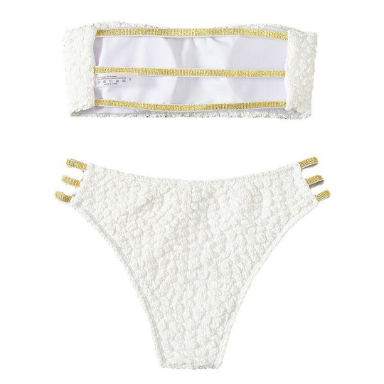 Damen Bandeau-Bikini mit eleganten Akzenten EB