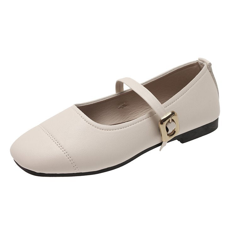 Damen elegante Mary Jane Ballerinas mit verstellbarem Riemen EB