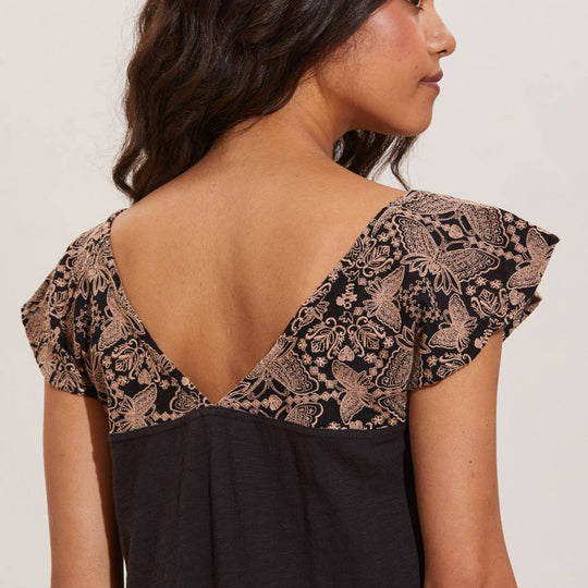 Damen Sommerliches Kleid mit Spitzen-Ärmeldetails EB