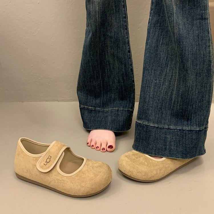 Damen Komfortable Mary Jane Schuhe EB