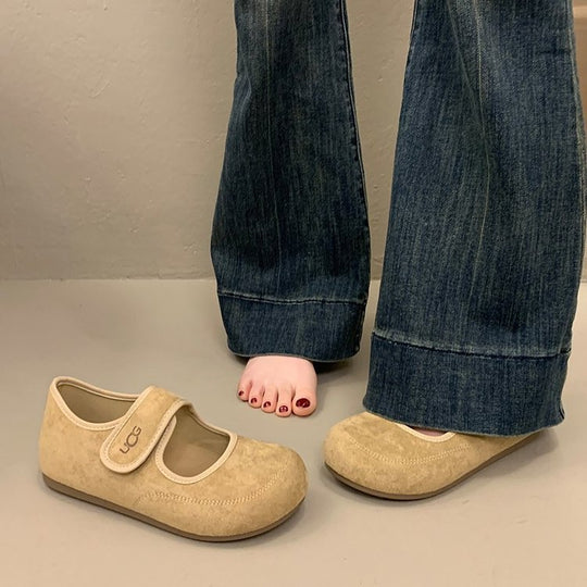Damen Komfortable Mary Jane Schuhe EB