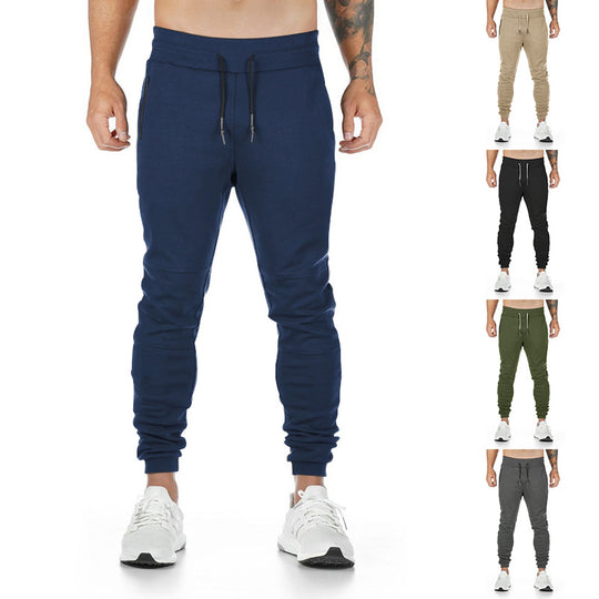 Herren Tapered-Sweat-Jogger mit Knie‑Paneel, verdeckten Reißverschlusstaschen & Komfortbund EB