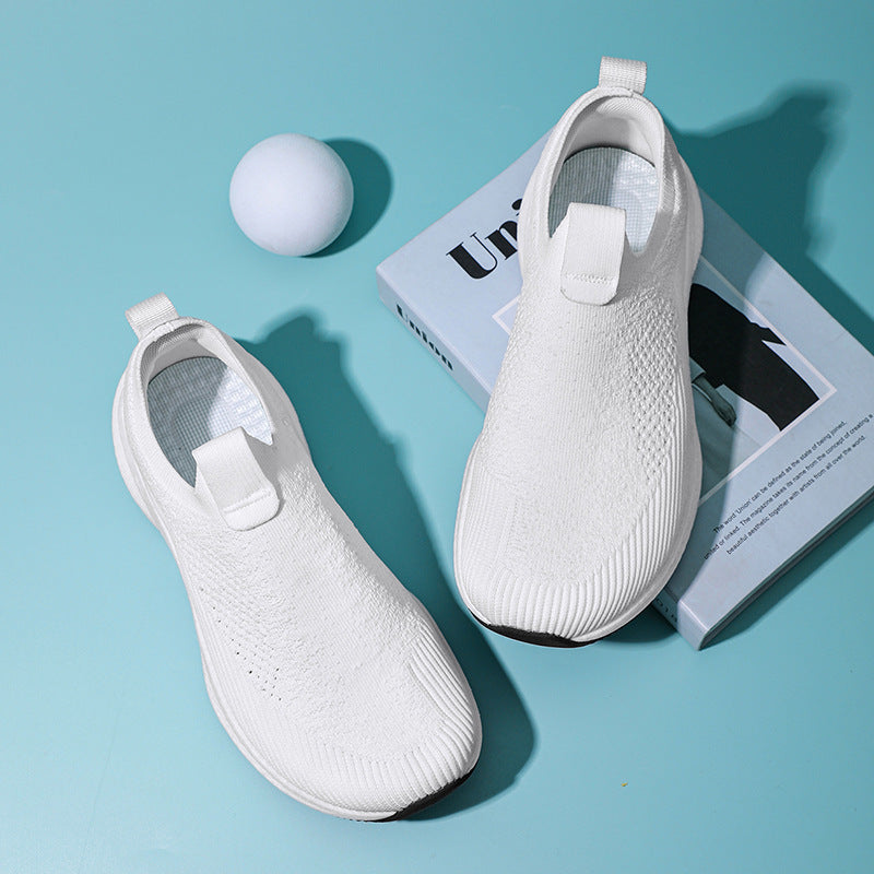 Damen Stretch-Sneaker mit atmungsaktivem Obermaterial und rutschfester Sohle EB