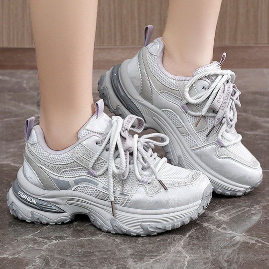 Damen Sportliche Multifunktionale Sneakers mit atmungsaktivem Obermaterial und dämpfendem Profil EB