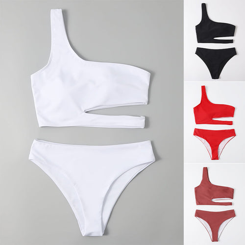 Damen Einseitiger Bikini mit innovativem Cut-Out EB