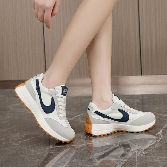 Damen sportliche Sneakers mit atmungsaktivem Obermaterial und dämpfender Sohle EB