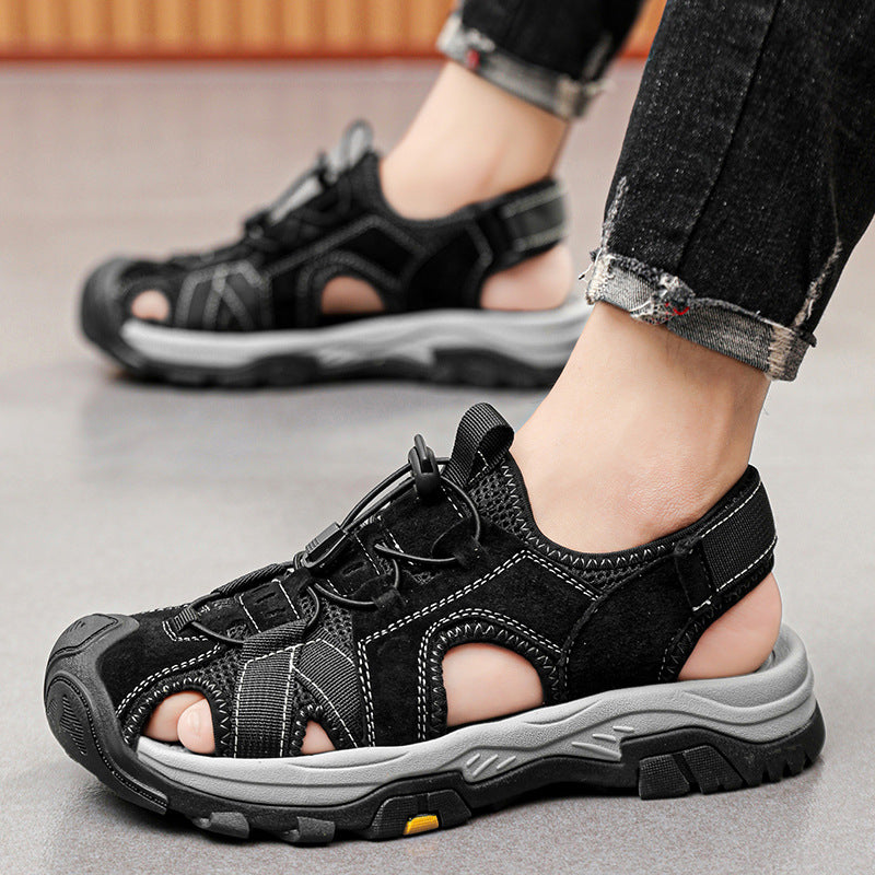 Damen Sportliche Trekking-Sandalen mit rutschfester Sohle und atmungsaktivem Design EB