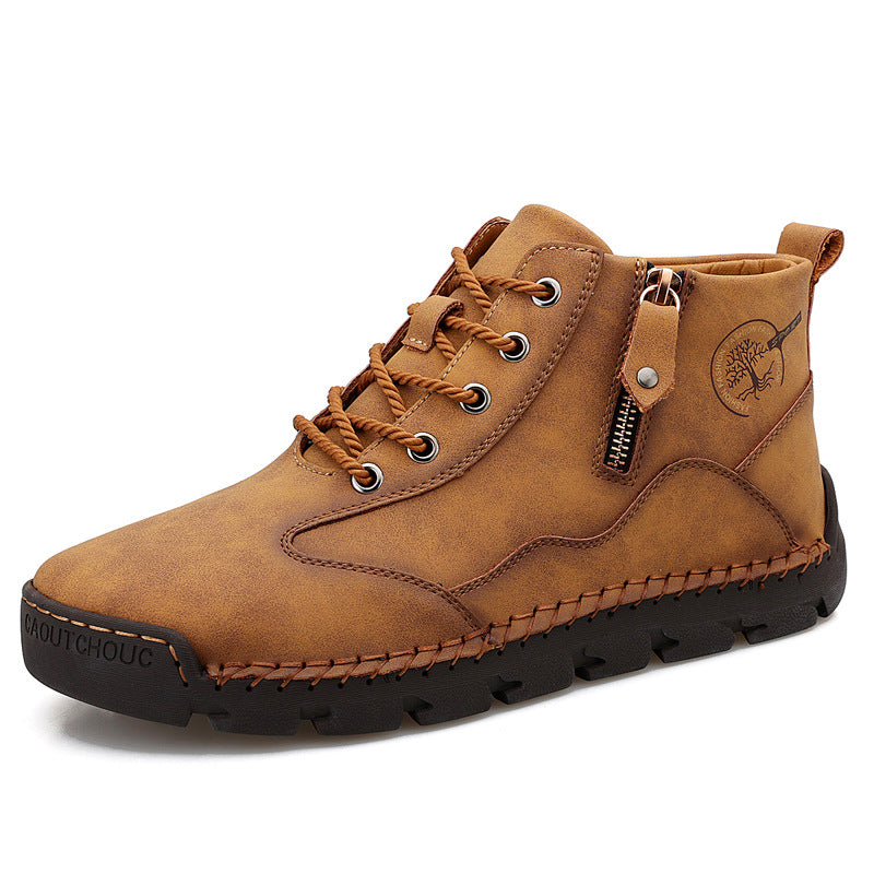 Herren robuste Wanderstiefel mit seitlichem Reißverschluss EB