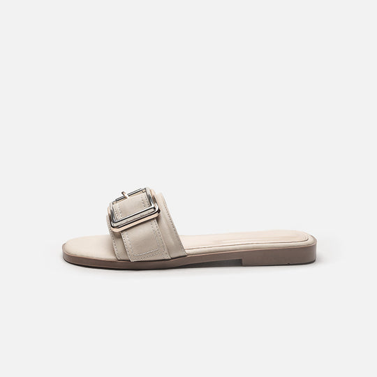 Damen modische Riemensandalen mit dekorativer Schnalle EB