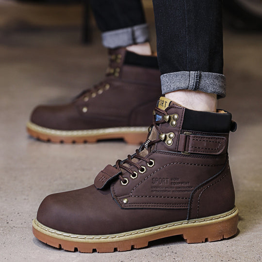 Damen robuste Schnürstiefel mit wasserdichtem Obermaterial EB