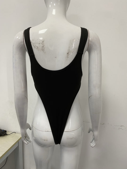 Damen Wickelbody mit einzigartigem Design und verstellbaren Riemen EB