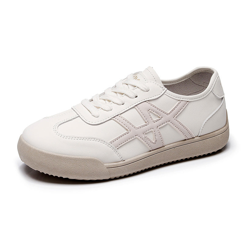 Damen Sportliche Sneakers mit modischem Einsatz und rutschfester Sohle EB