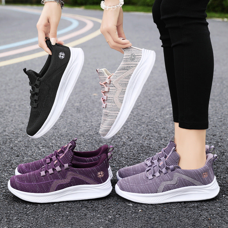 Damen Atmungsaktive Sportsneakers mit elastischem Obermaterial EB