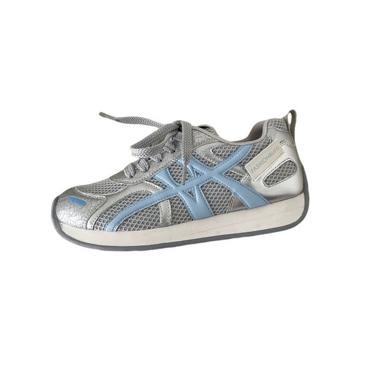 Damen Sportliche Mesh Sneakers mit atmungsaktiver Oberflächenstruktur und rutschfester Sohle EB