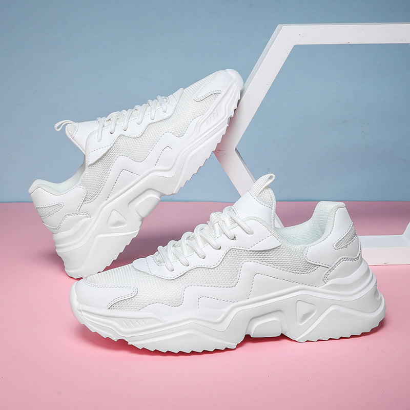 Damen Modische Chunky Sneakers mit atmungsaktivem Obermaterial EB