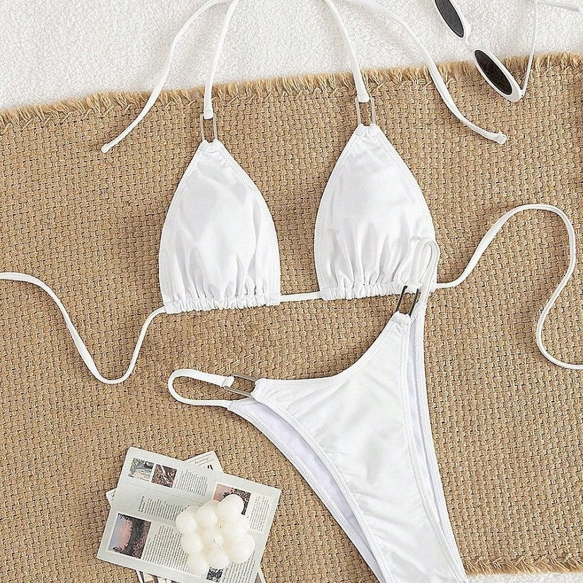 Damen Triangel-Bikini mit eleganten Rüschen EB