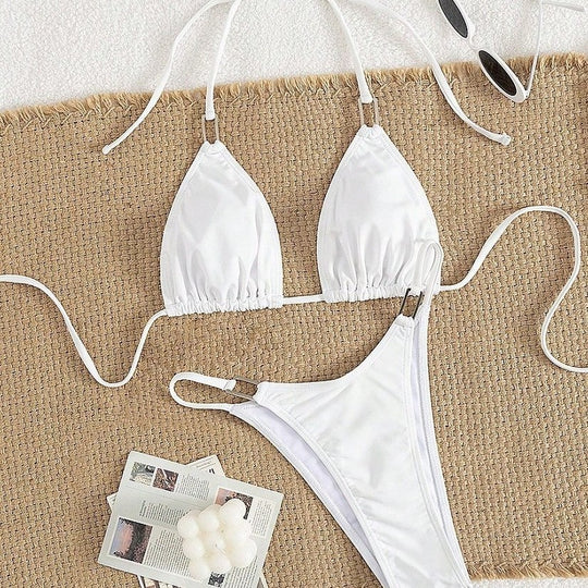 Damen Triangel-Bikini mit eleganten Rüschen EB