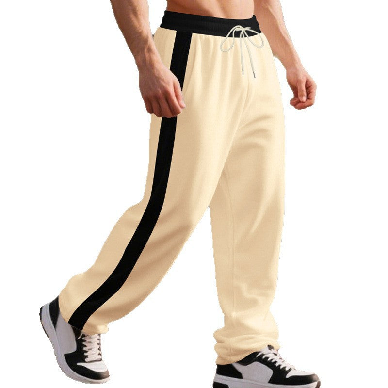 Herren lässige Sporthose mit elastischem Bund und Seitentaschen EB