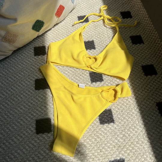 Damen Bikini mit Herzdetails und raffiniertem Design EB