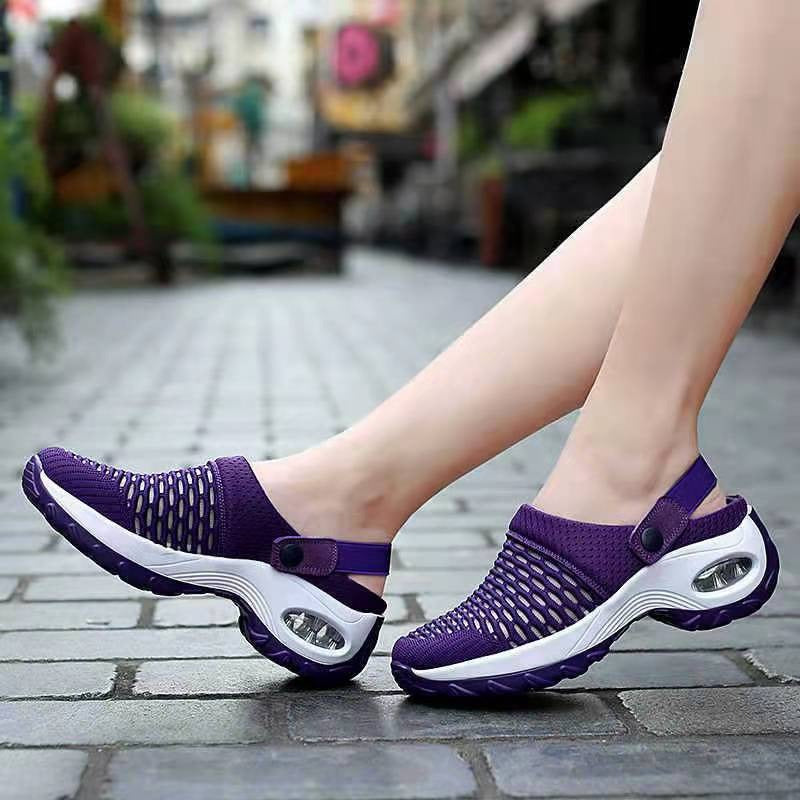 Damen Freizeit Clogs mit atmungsaktivem Netzdesign und rutschfester Sohle Heidi Mode