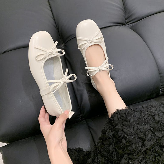 Damen Ballerinas mit dekorativer Schleifenverzierung EB