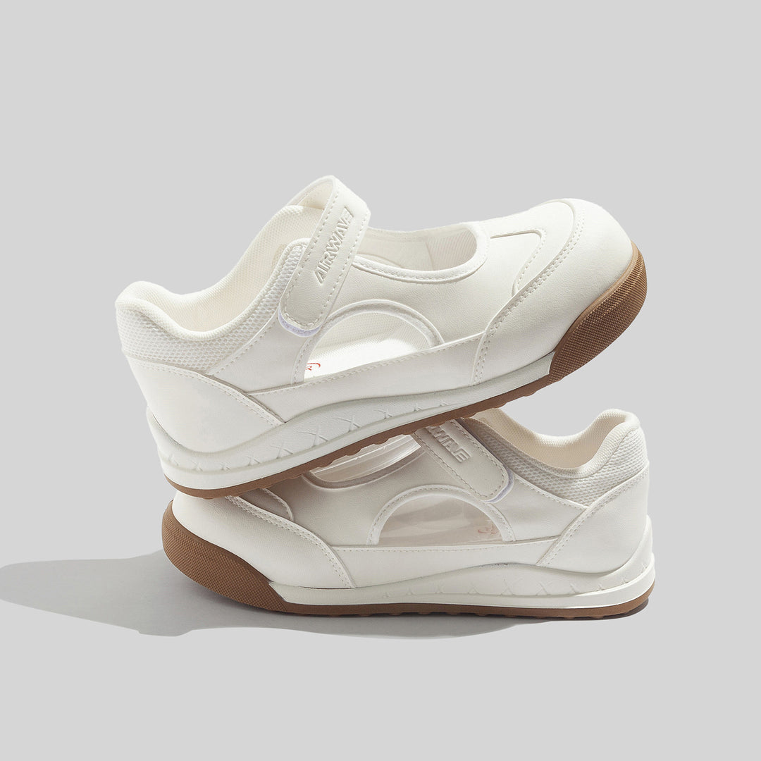 Damen Komfortable Slip-On Sneakers mit atmungsaktiver Mesh-Oberfläche und rutschfester Sohle EB