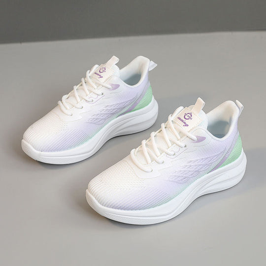 Damen Atmungsaktive Lauf-Sneaker mit elastischem Futter und dämpfender Sohle EB