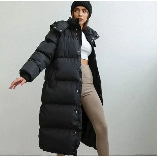EB | Lange mit Verstellbarer Kapuze für Frauen Ideal für Den Winter