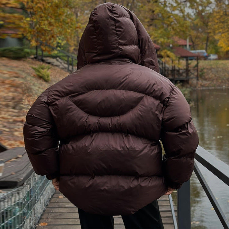 EB | Damen Gesteppte Winterjacke mit Oversized Kapuze – Warm, Wasserabweisend & Modern