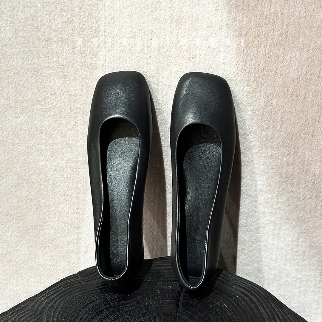 Damen Ballerinas mit elegantem quadratischen Zehenbereich und komfortabler Innensohle EB
