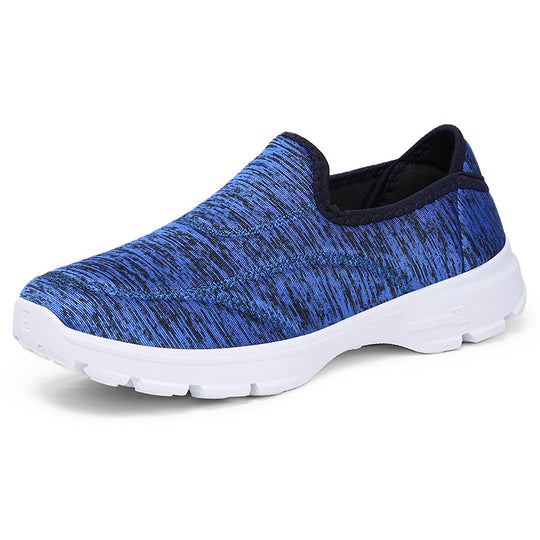 Damen Bequeme und atmungsaktive Slip-On Freizeitschuhe mit elastischem Obermaterial EB