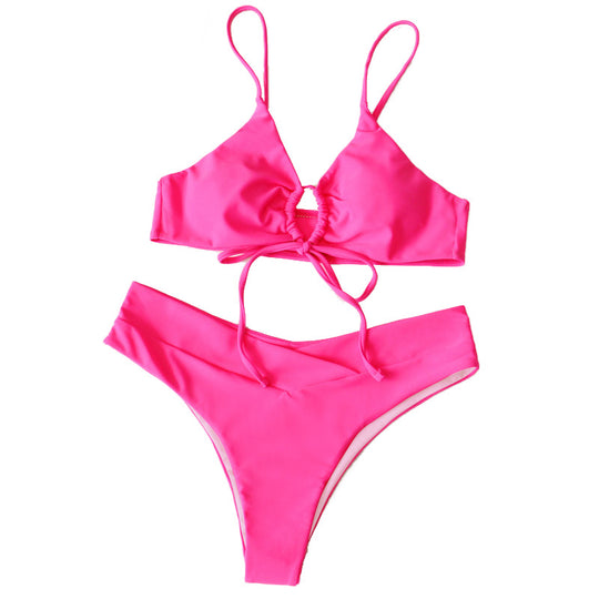 Damen Sportives Bikini-Set mit verstellbaren Trägern EB