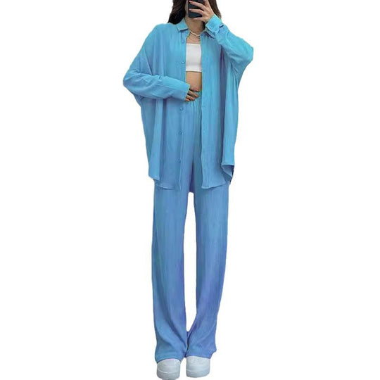 Damen lässiger Overall mit schickem Hemd EB
