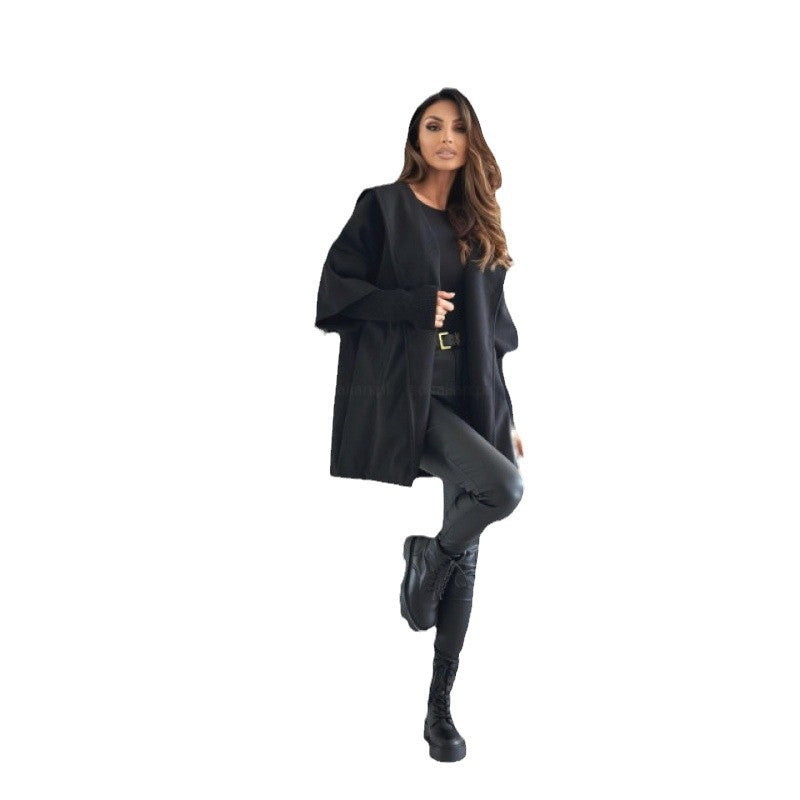 Damen Oversized Mantel mit stylishen Taschen und wärmendem Futter EB
