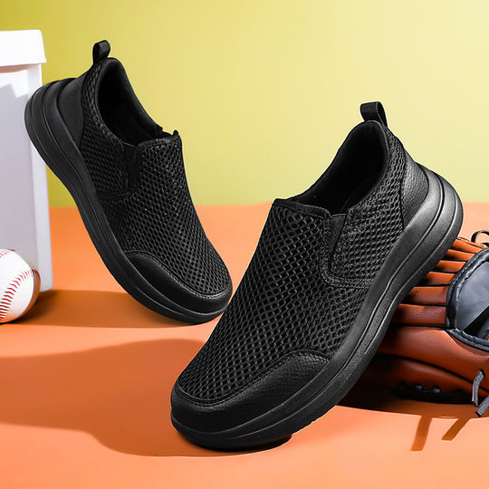 Damen Atmungsaktive Sneakers mit elastischem Einschlupf und rutschfester Sohle EB