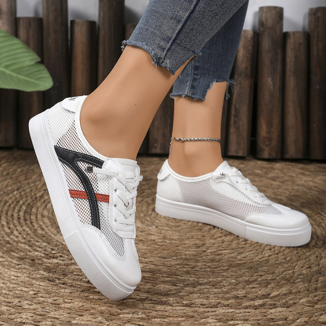Damen Sportliche Sneakers mit atmungsaktivem Mesh-Obermaterial und flexiblem Fußbett EB