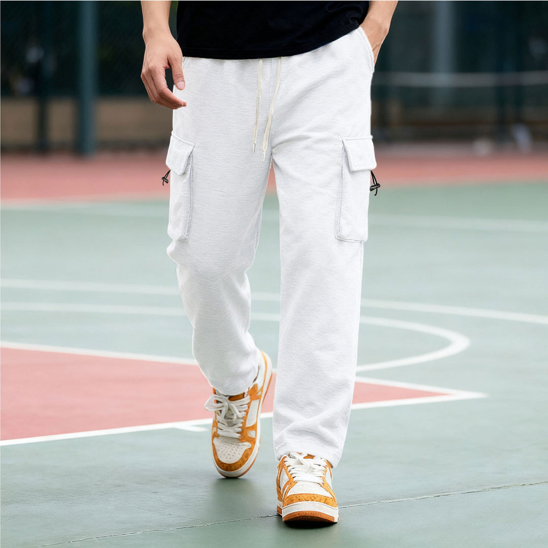 Herren Cargo-Hose mit elastischem Bund und praktischen Seitentaschen EB