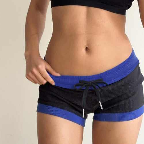 Damen Sportliche Shorts mit elastischem Bund und Kordelzug EB