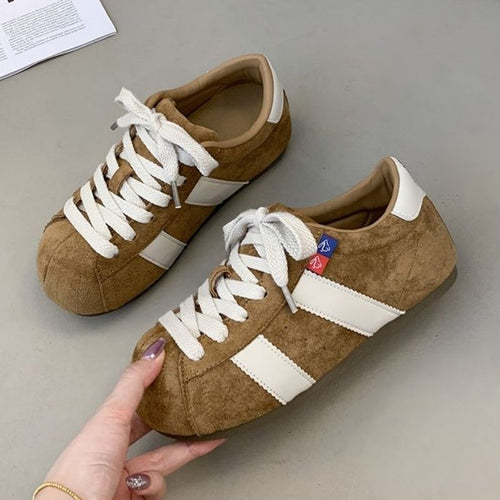 Damen Komfortable Sneaker aus hochwertigem Wildleder mit klassischem Design EB