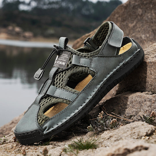 Damen Atmungsaktive Freizeitsandalen mit rutschfester Sohle und verstellbarem Riemen EB