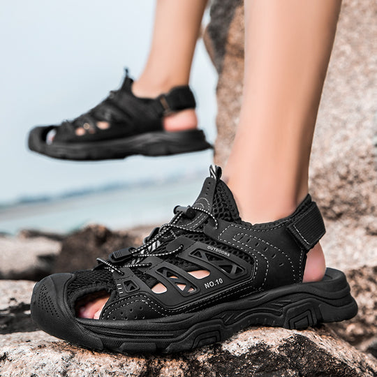Damen Sportliche Outdoor-Sandalen mit stoßdämpfender Sohle und atmungsaktivem Obermaterial EB