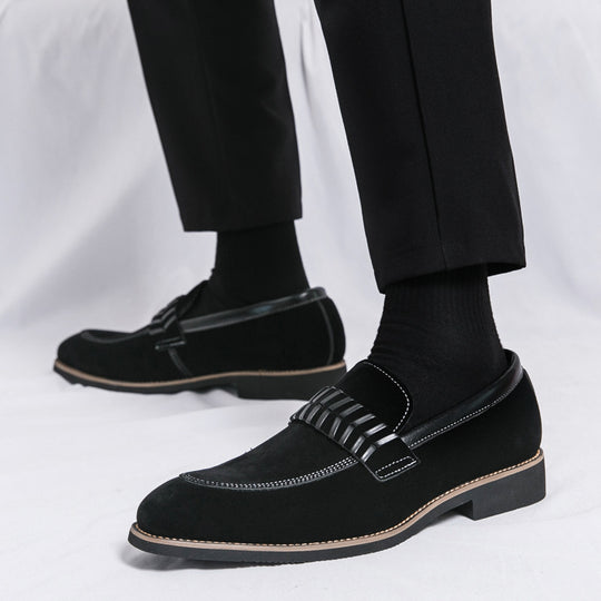 Damen elegante Mokassins mit modischem Riemen EB