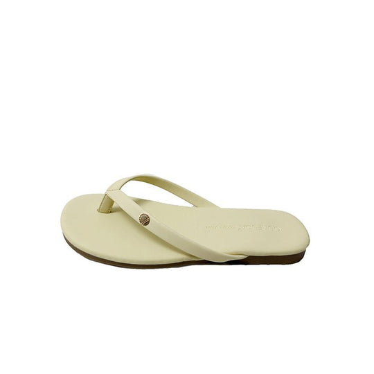 Damen Flip-Flops mit minimalistischer Riemenführung und bequemem Fußbett EB