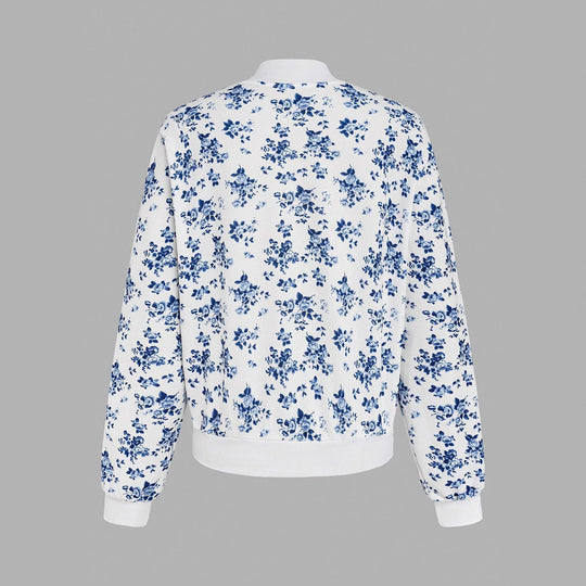 Damen Sommerliche Bomberjacke mit floralem Design EB