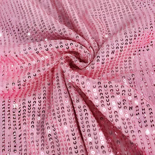 Damen Glänzendes Abendkleid mit asymmetrischem Schnitt und voluminöser Schleifen-Applikation EB